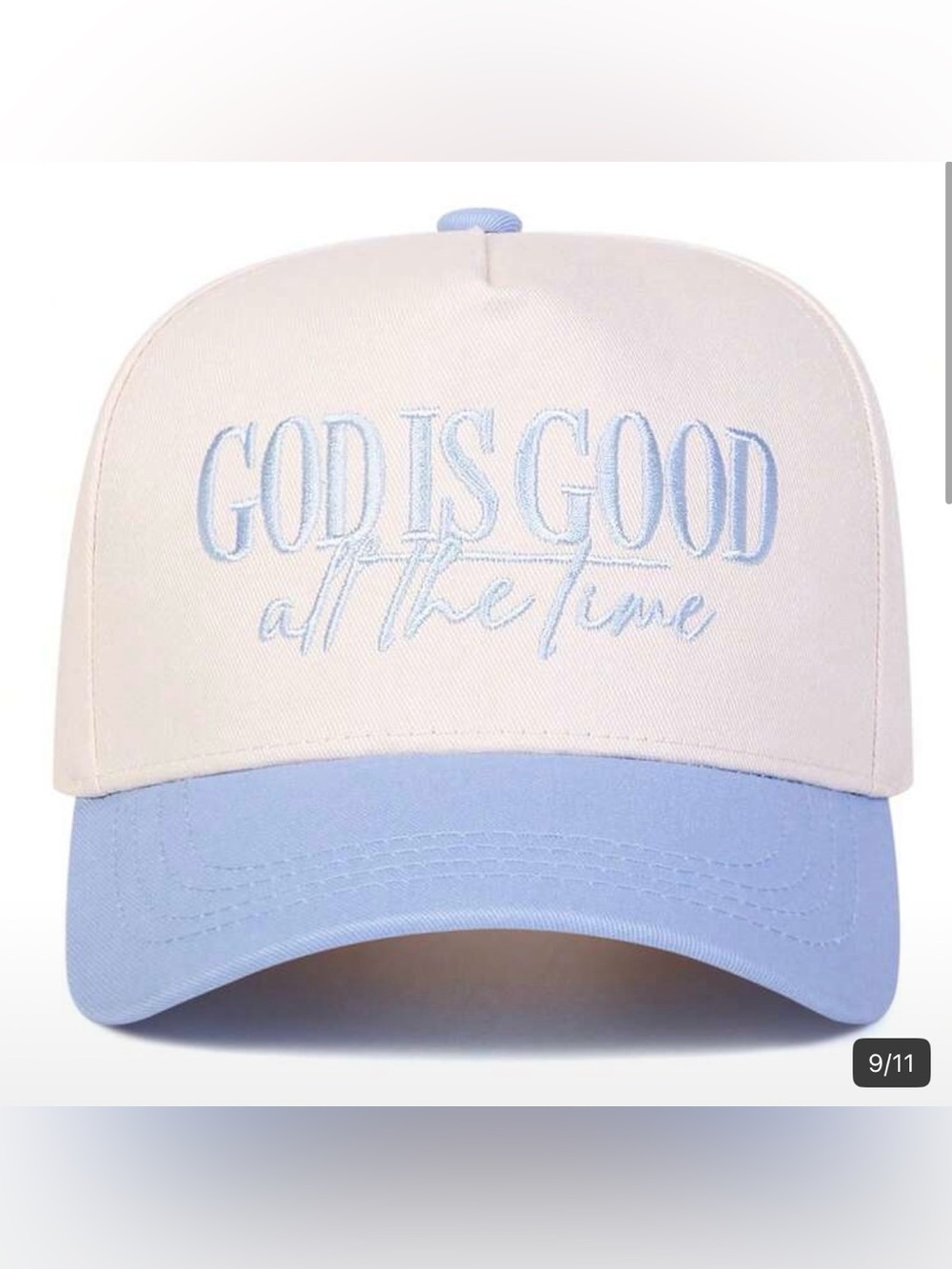 Men's "God is Good All the Time" Embroidered Letter Trucker Hat